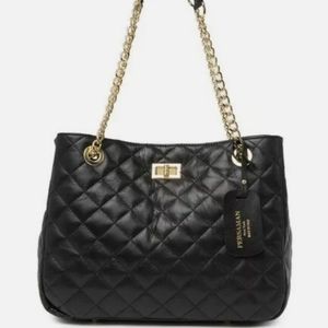 Persaman New York Agaata Quilted Leather Shoulder
